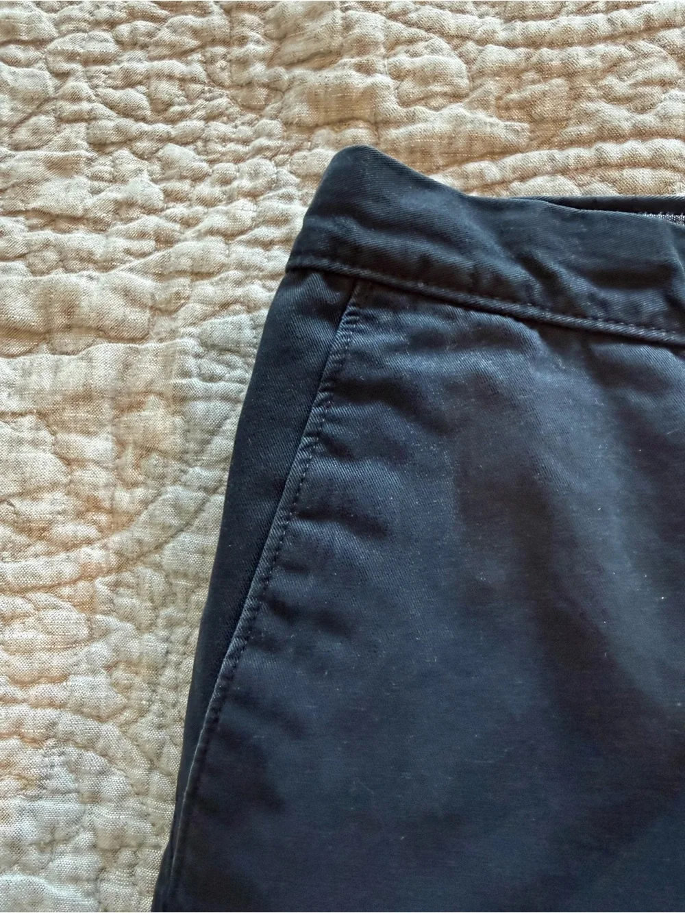 Banana Republic Men's Navy Flat Front Casual Shorts